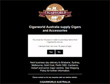 Tablet Screenshot of cigarworld.com.au