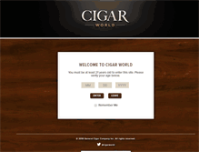 Tablet Screenshot of cigarworld.com